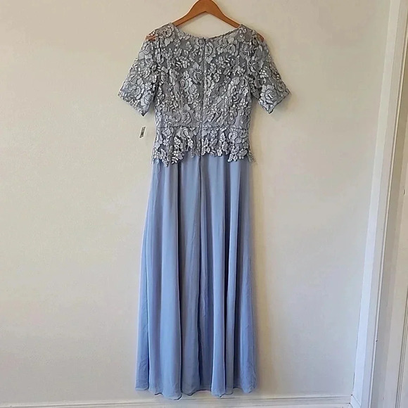 Alex Evenings Women's Long Embroidered A line dress size 6 New - Picture 4 of 14